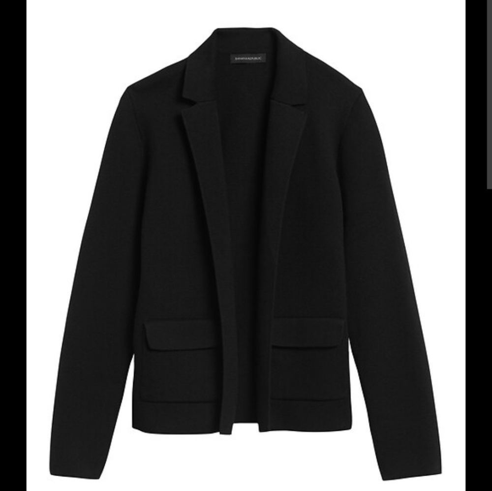 Banana Republic Cropped Sweater Blazer
